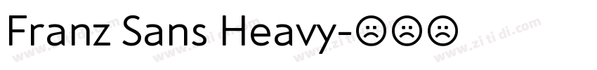 Franz Sans Heavy字体转换